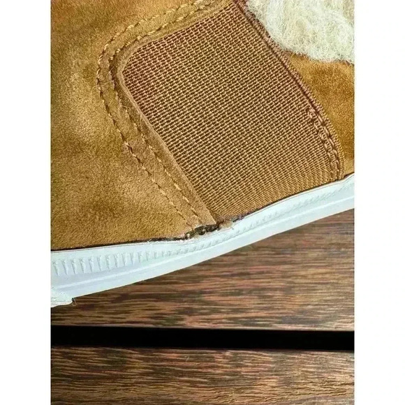 Lauren Ralph Lauren Brown Jinny Faux Fur Trim Mule Slide Slip On Sneaker 8.5/9W - Picture 5 of 7